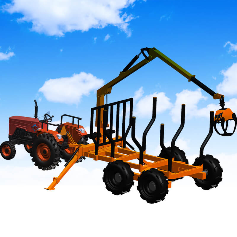New wood grabber for forest farms